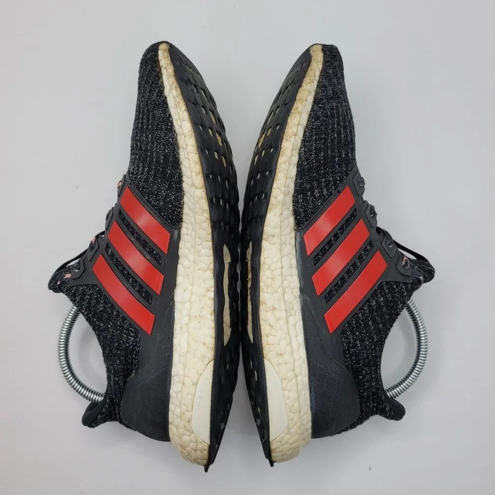 Adidas Ultra Boost 4.0 2018 Men's Black Red Running Shoes F35231 US Size 9 - Picture 6 of 8